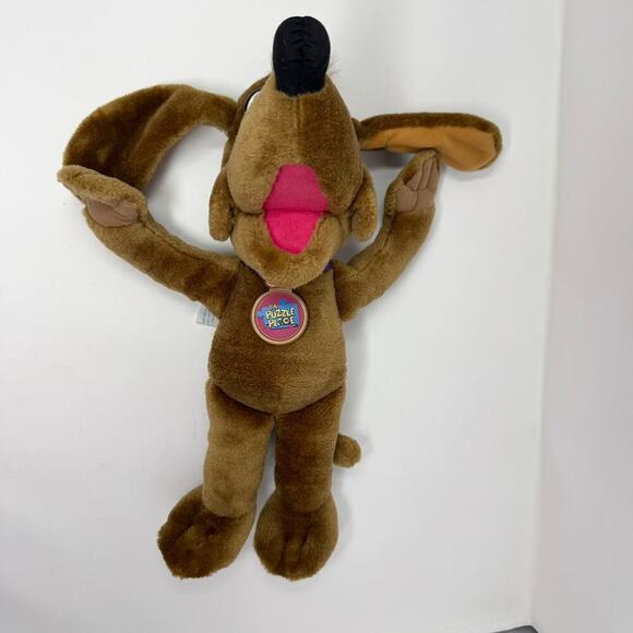 Vintage My Friend Nuzzle 13" Dog Plush 1995 The Puzzle Place Fisher Price Toy - Picture 7 of 10